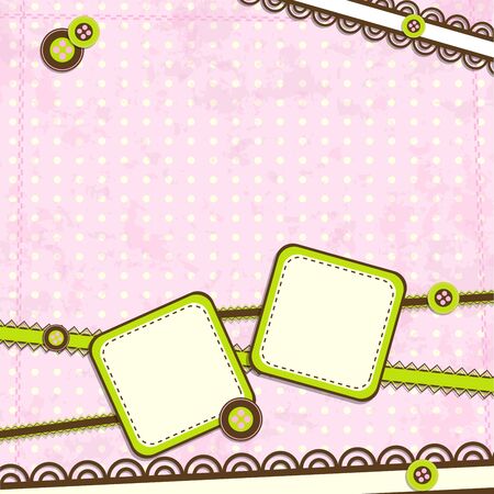 Template scrap card.のイラスト素材