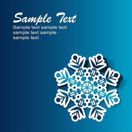 Abstract snowflake background.のイラスト素材