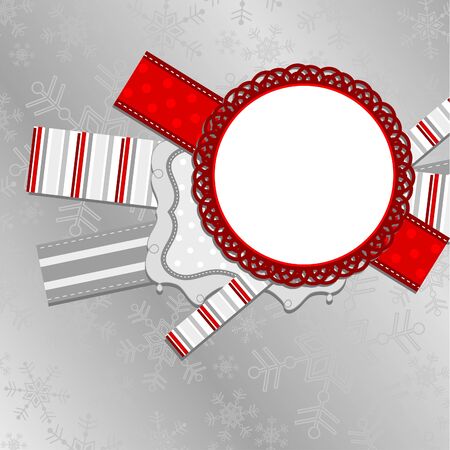 Template christmas greeting card, vector illustrationのイラスト素材