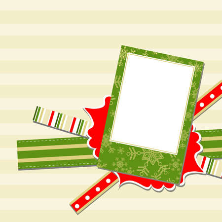 Template christmas greeting card, vector illustrationのイラスト素材