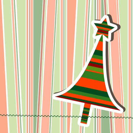 Template christmas greeting card, vector illustrationのイラスト素材