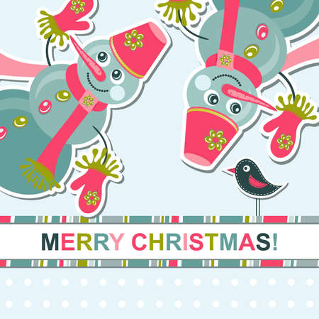 Template christmas greeting card, vector illustrationのイラスト素材