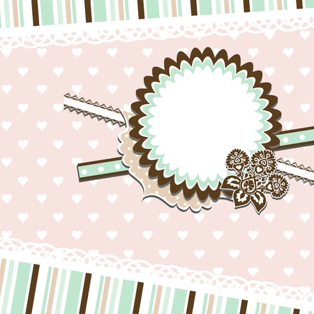 Template greeting card, vector illustrationのイラスト素材