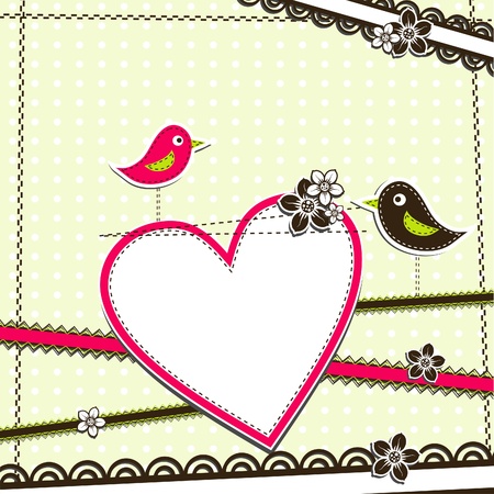 Template greeting card, illustrationのイラスト素材