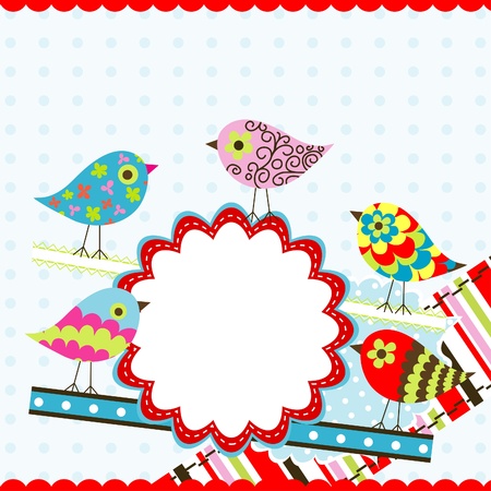 Template greeting card, illustrationのイラスト素材