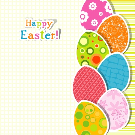 Template egg greeting card, illustrationのイラスト素材
