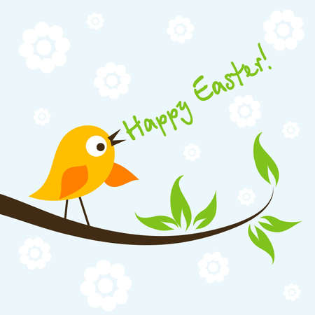 Template Easter greeting card, vector illustrationのイラスト素材