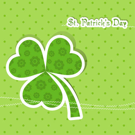 Template St. Patrick's day greeting card, vector illustrationのイラスト素材