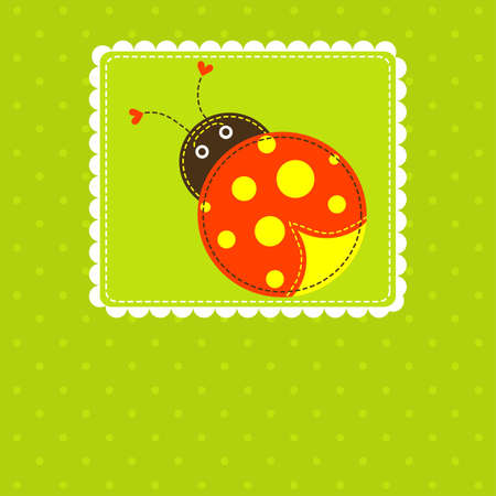 Template greeting card, vector scrap illustrationのイラスト素材