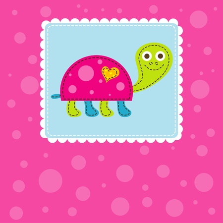 Template greeting card, vector scrap illustrationのイラスト素材