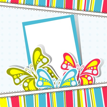 Template greeting card, vector illustrationのイラスト素材