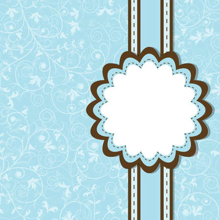 Template greeting card, vector scrap illustrationのイラスト素材