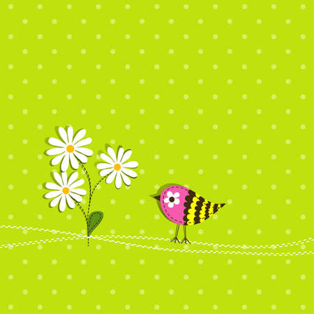 Template greeting card,  scrap illustrationのイラスト素材