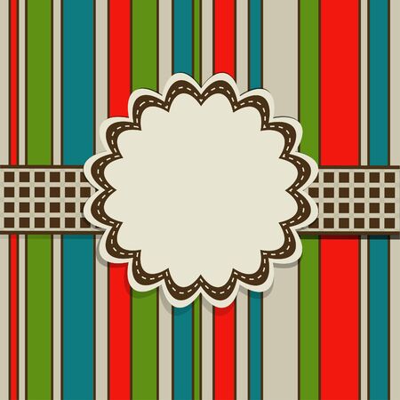 Template greeting card, scrap illustrationのイラスト素材