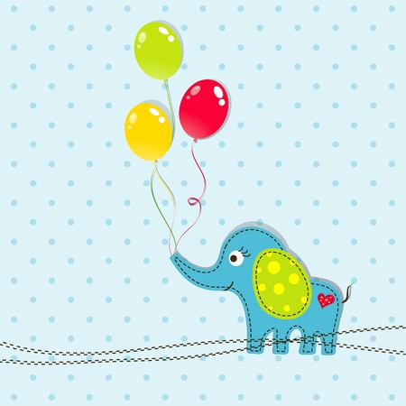 Template greeting card, vector scrap illustrationのイラスト素材