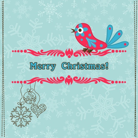 Template christmas greeting card, vector illustrationのイラスト素材