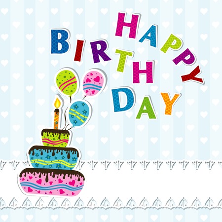 Template greeting card, vector illustrationのイラスト素材