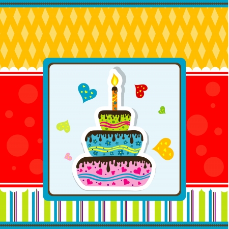 Template greeting card, vector illustrationのイラスト素材