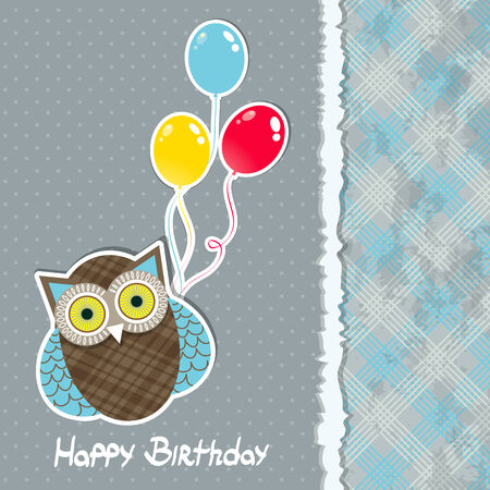 Template greeting card, vector scrap illustrationのイラスト素材