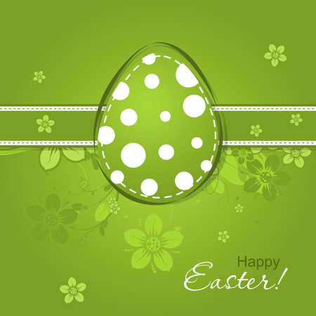 Template Easter greeting card, vector illustrationのイラスト素材