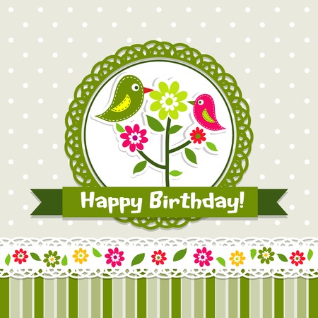 Template greeting card, vector illustrationのイラスト素材