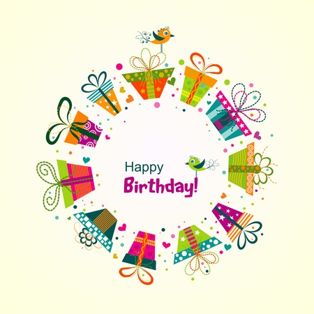 Template greeting card, vector illustrationのイラスト素材