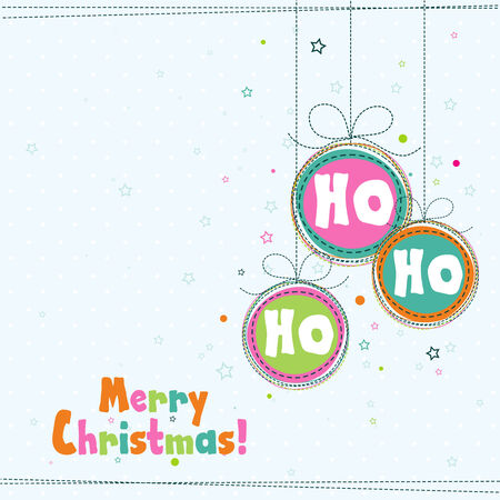 Template Christmas greeting card, vector illustrationのイラスト素材