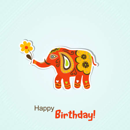 Template greeting card, vector illustrationのイラスト素材