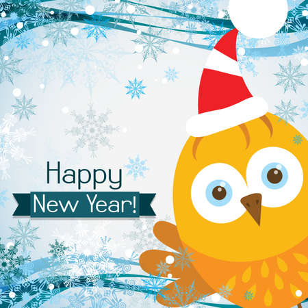 Template Christmas greeting card with a rooster, vector illustrationのイラスト素材