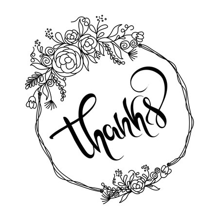 Greeting card, poster or invitation with flowers.のイラスト素材