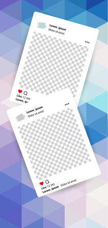 Trendy editable template for social networks stories , vector illustration. Design backgrounds for social media. Hand drawn abstract card.のイラスト素材