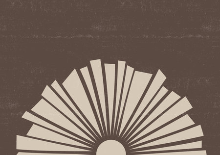 Abstract sun print boho minimalist printable wall art geometric abstract sunset print bohemian art work, vectorのイラスト素材