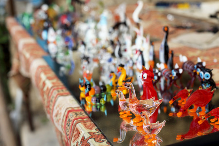 Colorful Glass Souvenirsの写真素材