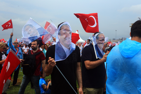 Presidential and Parliamentary Elections in Turkey, Muharram ?nce, Istanbul meeting, Turkey, Istanbul, june, 23, 2018のeditorial素材