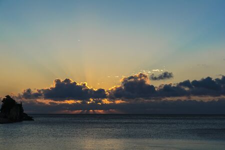 Sunset on the sea