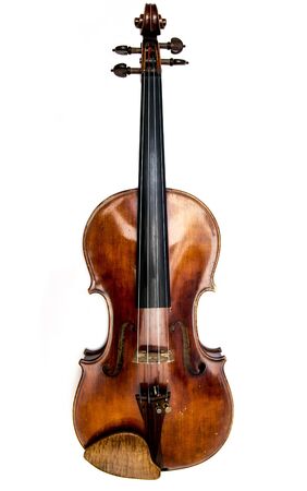 My violin with white backgroundの写真素材