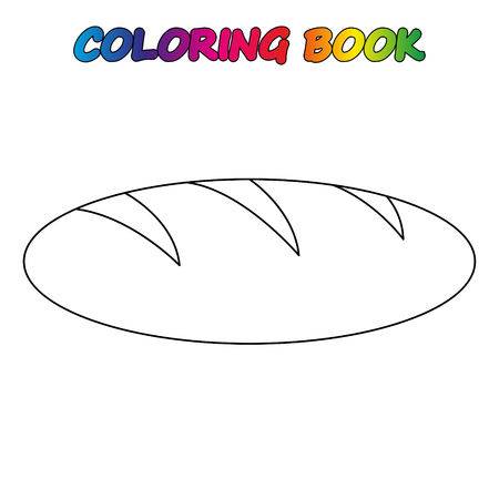 coloring book. Coloring page to educate preschool kids. Game for preschool kids. Vector cartoonのイラスト素材