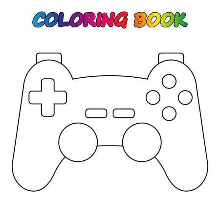 coloring book. Coloring page to educate preschool kids. Game for preschool kids. Vector cartoonのイラスト素材
