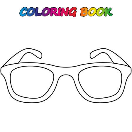 coloring book. Coloring page to educate preschool kids. Game for preschool kids. Vector cartoonのイラスト素材