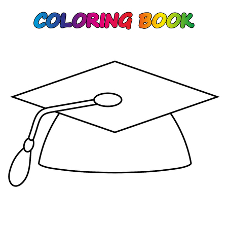 coloring book. Coloring page to educate preschool kids. Game for preschool kids. Vector cartoonのイラスト素材