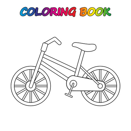 coloring book. Coloring page to educate preschool kids. Game for preschool kids. Vector cartoonのイラスト素材