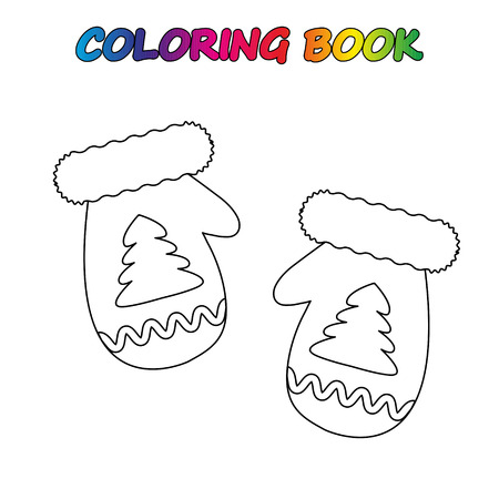 coloring book. Coloring page to educate preschool kids. Game for preschool kids. Vector cartoonのイラスト素材