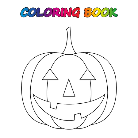 coloring book. Coloring page to educate preschool kids. Game for preschool kids. Vector cartoonのイラスト素材
