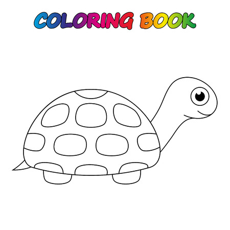 coloring book. Coloring page to educate preschool kids. Game for preschool kids. Vector cartoonのイラスト素材