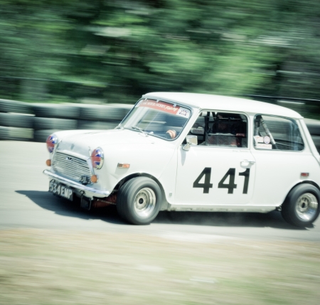 Racing car during the rrally, creative editionのeditorial素材
