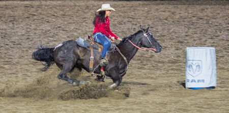 Rodeo competition in Armstrong, British Columbia, Canadaのeditorial素材