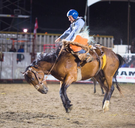 Rodeo competition in Armstrong, British Columbia, Canadaのeditorial素材