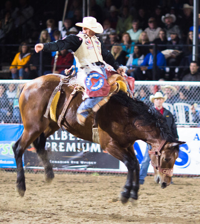 Rodeo competition in Armstrong, British Columbia, Canadaのeditorial素材