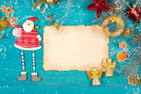 Winter holidays background. Free space for a textの写真素材