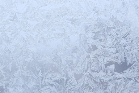 Frost patterns at window glass. Closeupの写真素材